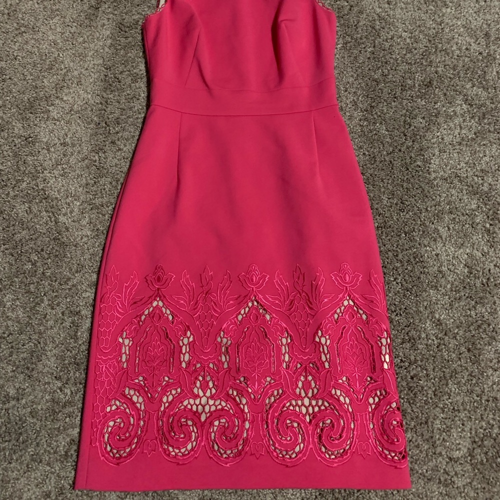 Brand new beautiful hot pink dress with beautiful detail. Size 0